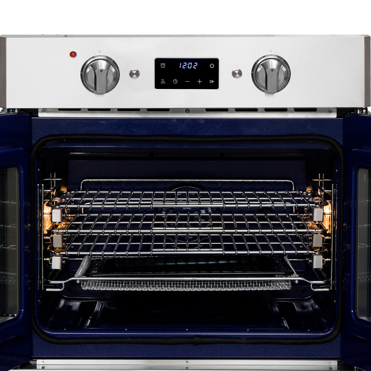 Forno Gallico 30 in. 3.58 cu.ft. Stainless Steel Self-Cleaning Electric Wall Oven with Telescopic Racks, Air Fry and Sous Vide | FBOEL1371-30