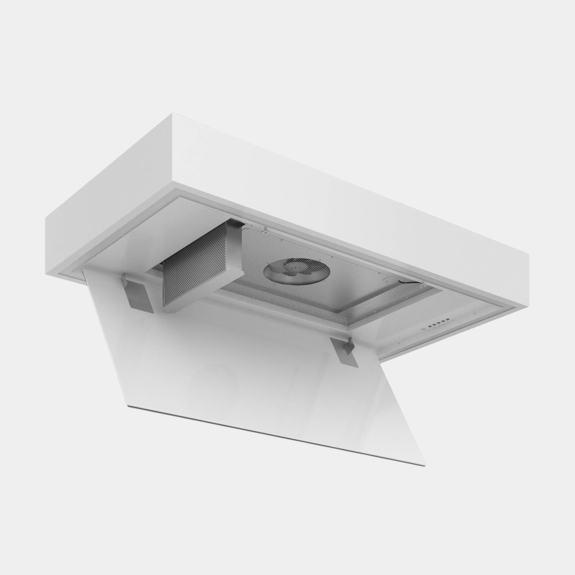 Futuro Trim 36 in. 940 CFM White Ceiling Mount Range Hood | IS36TRIM-WHT