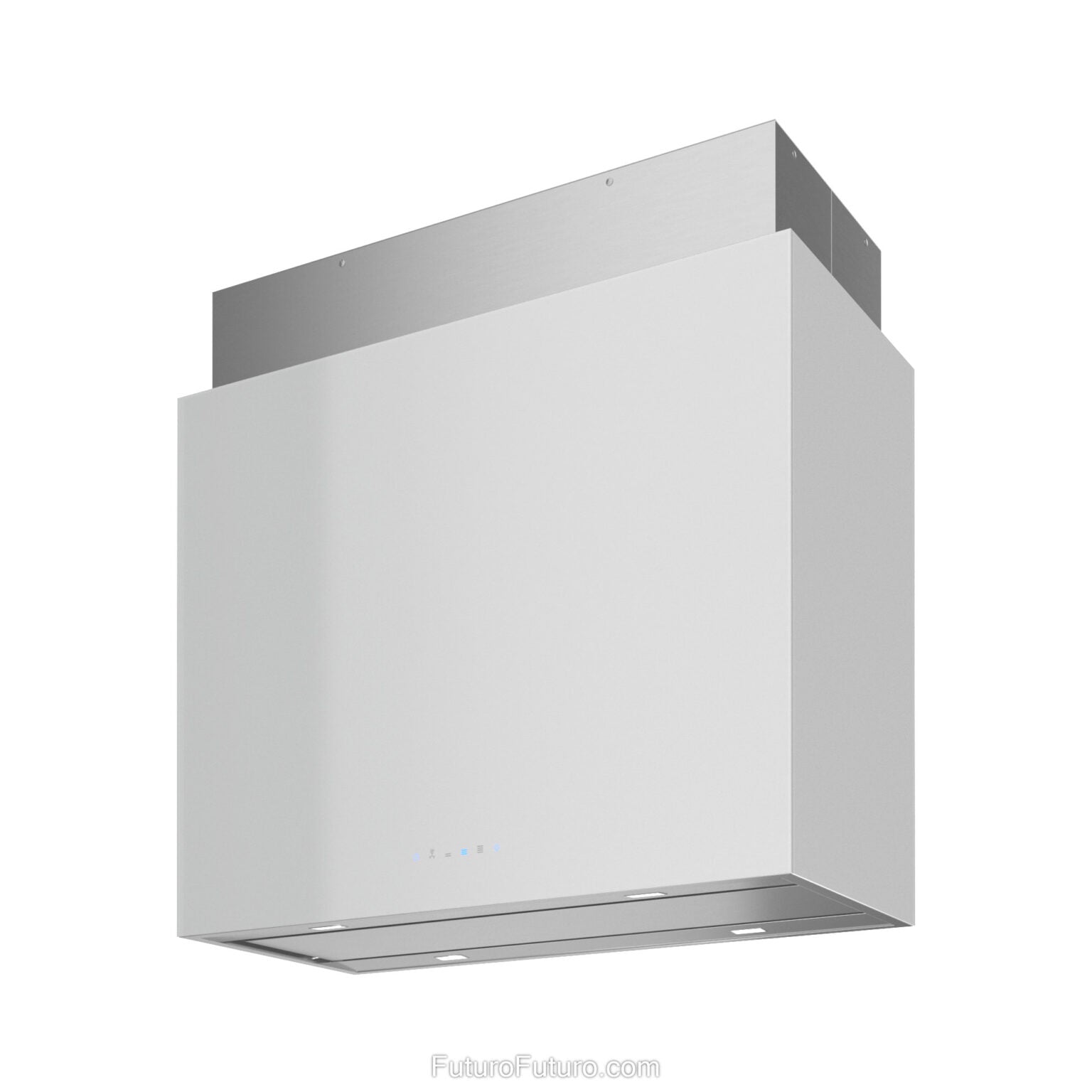 Futuro Lombardy 36 in. 940 CFM White Island Mount Range Hood | IS36LOMBARDY-WHT