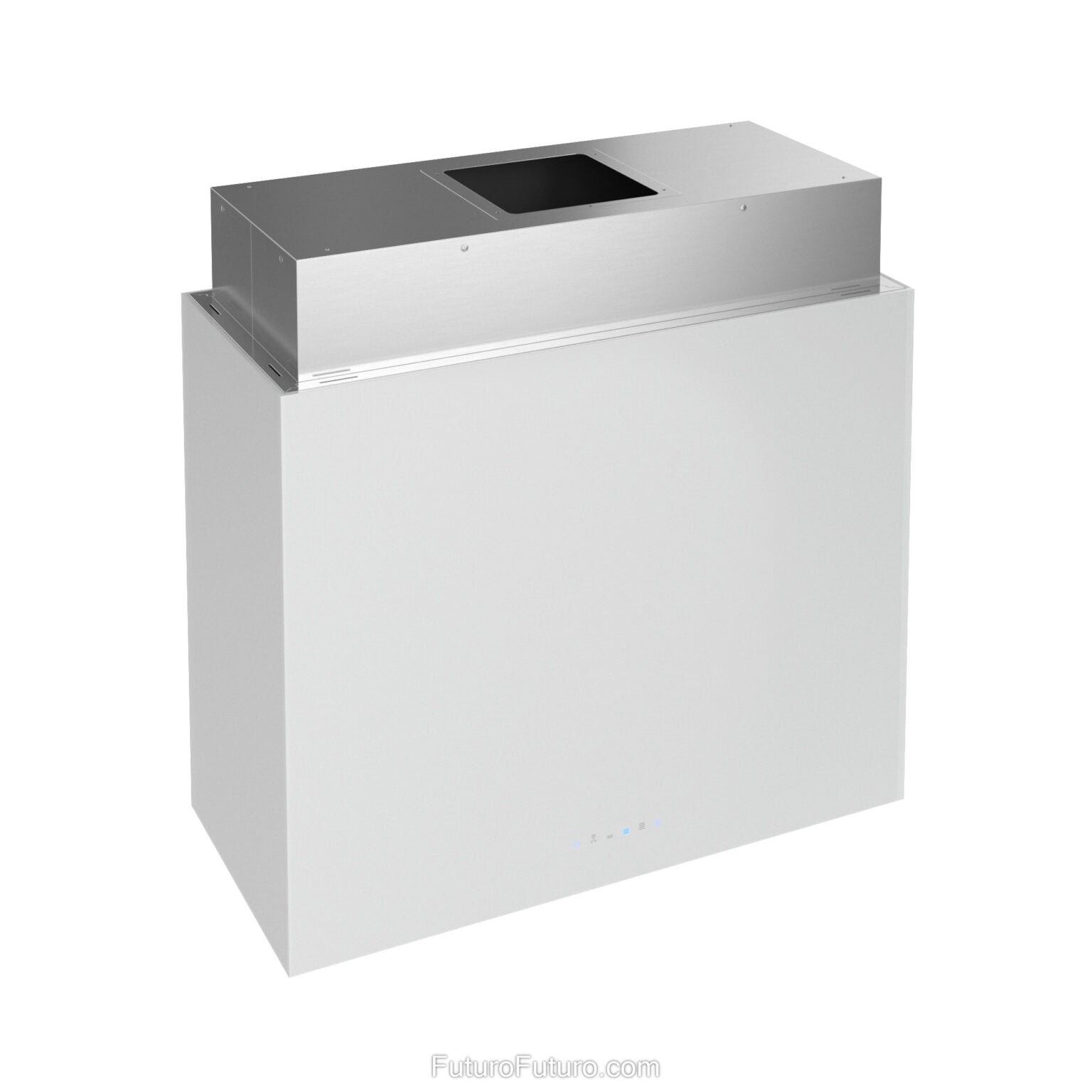 Futuro Lombardy 36 in. 940 CFM White Island Mount Range Hood | IS36LOMBARDY-WHT