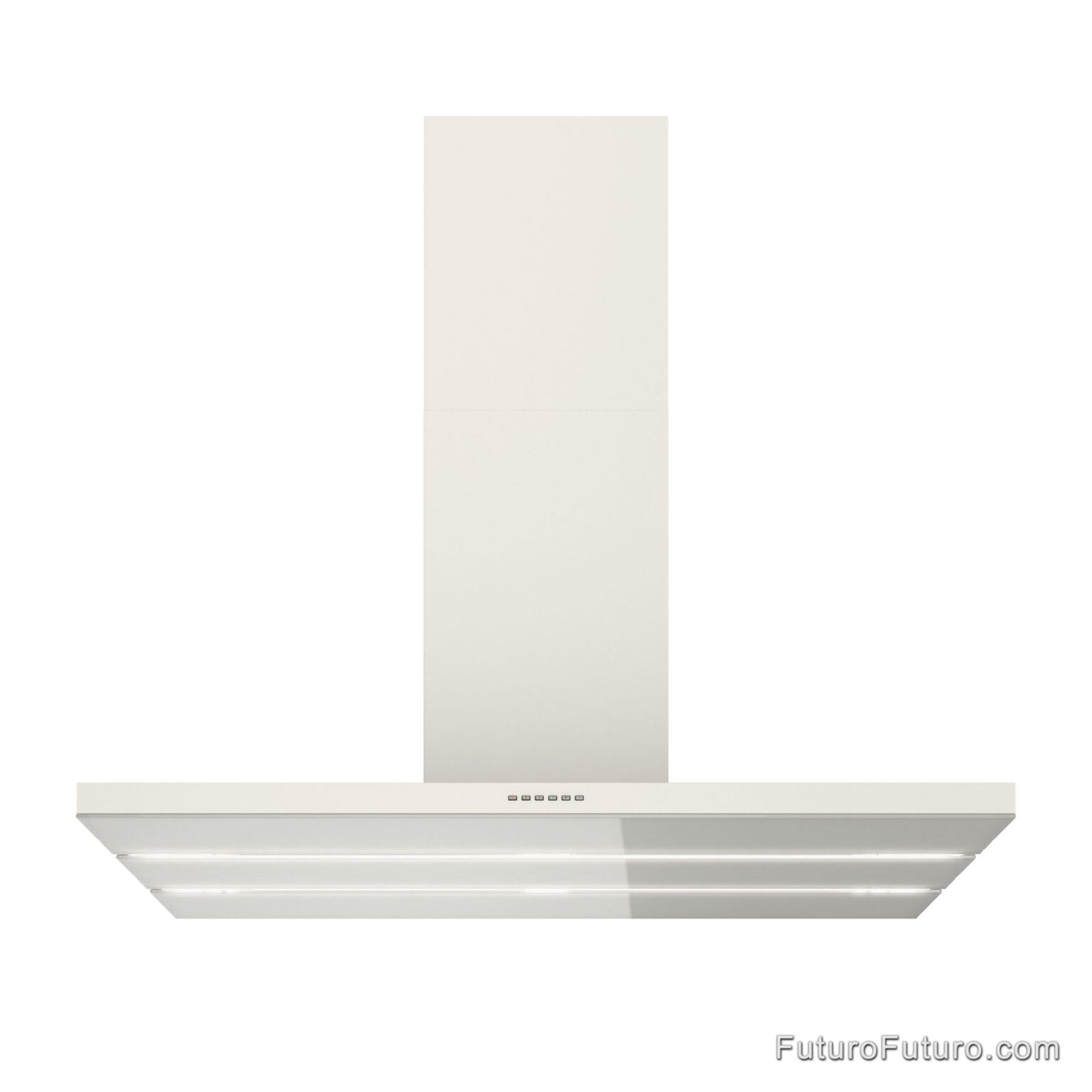 Futuro Viale 48 in. 940 CFM White Island Mount Range Hood | IS48VIALE-WHT