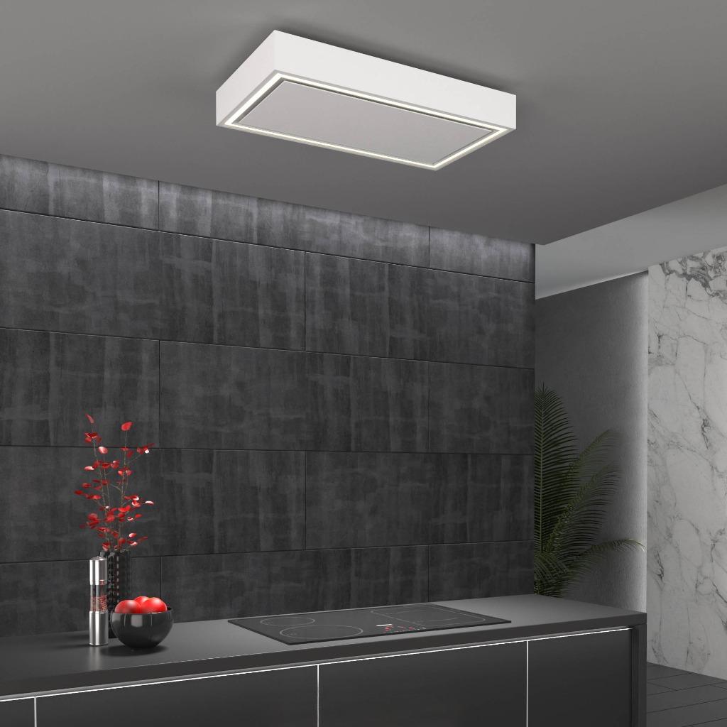 Futuro Trim 36 in. 940 CFM White Ceiling Mount Range Hood | IS36TRIM-WHT