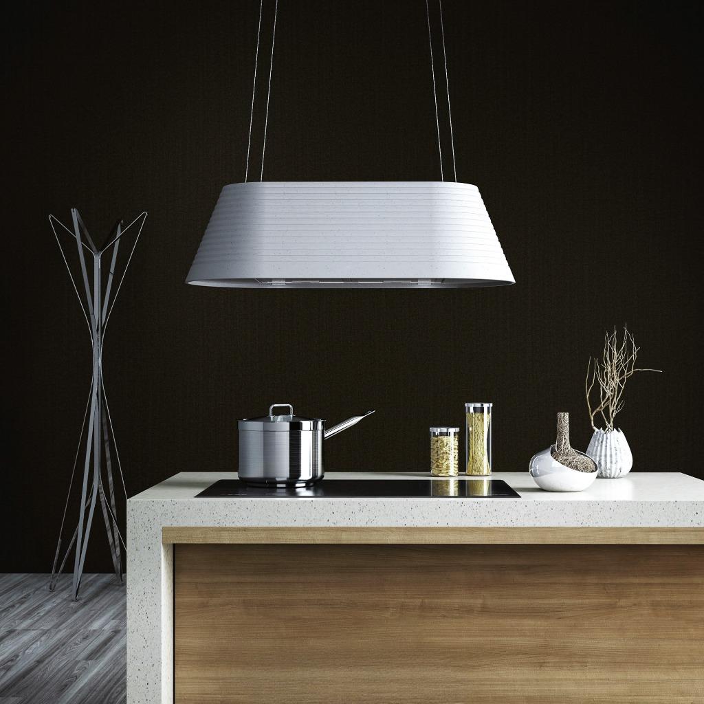 Futuro Monolith 40 in. 940 CFM Gray Island Mount Range Hood | IS40MONOLITH