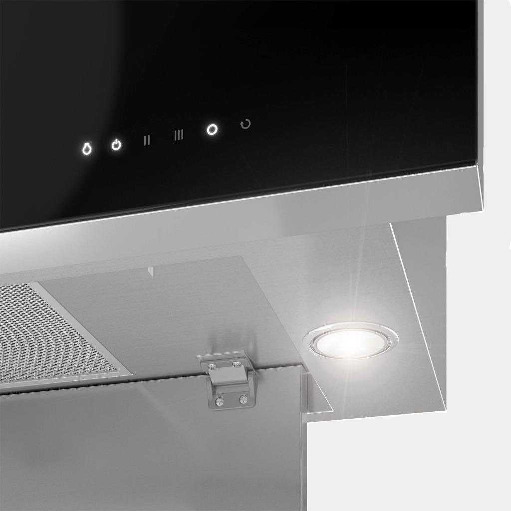 Futuro Aesthetics 36 in. 940 CFM Black Wall Mount Range Hood | WL36AESTHETICS-BLK