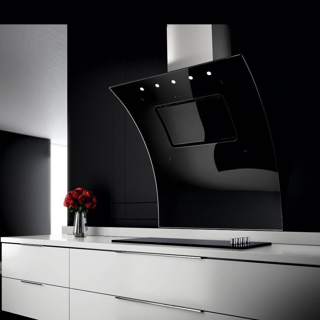 Futuro Splash 36 in. 940 CFM Black Wall Mount Range Hood | WL36SPLASH-BLK
