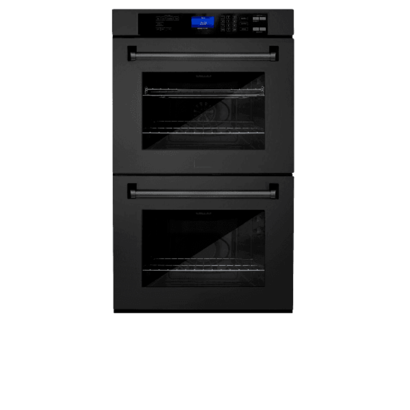 Elysium 30" Black Stainless Steel Electric Smart Convection Double Wall Oven